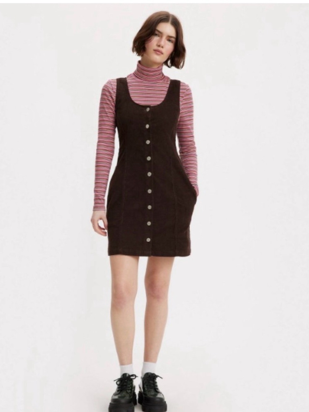 Levi's Corduroy Button-Front Mini